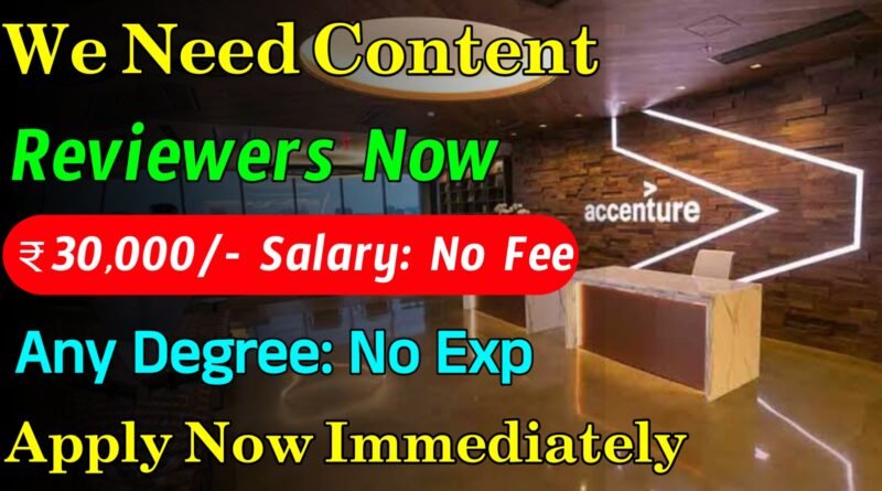 We Need Content Reviewers Accenture Recruitment 2024 Jobs For   20240110 181611 800x445 