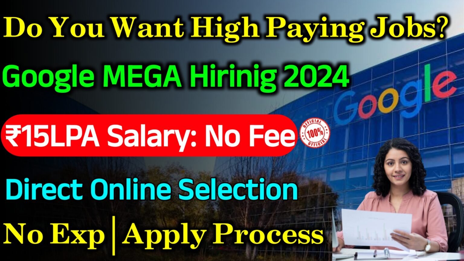 Google Mass Hirinig 2024| Latest Jobs For Freshers 2024 |Google ...