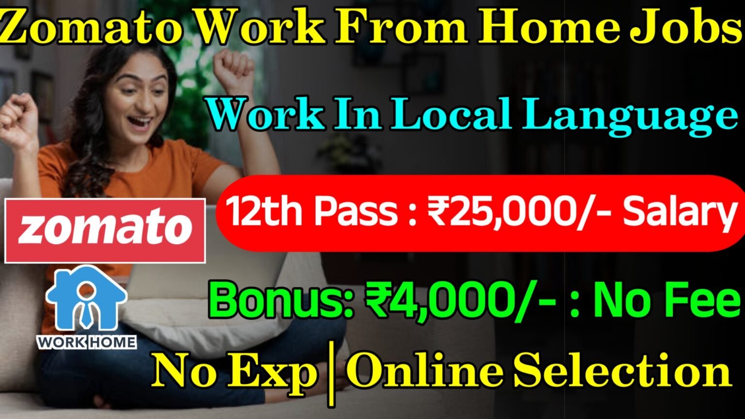 Zomato Work From Home Jobs 2024 | Latest Jobs For Freshers 2024 ...