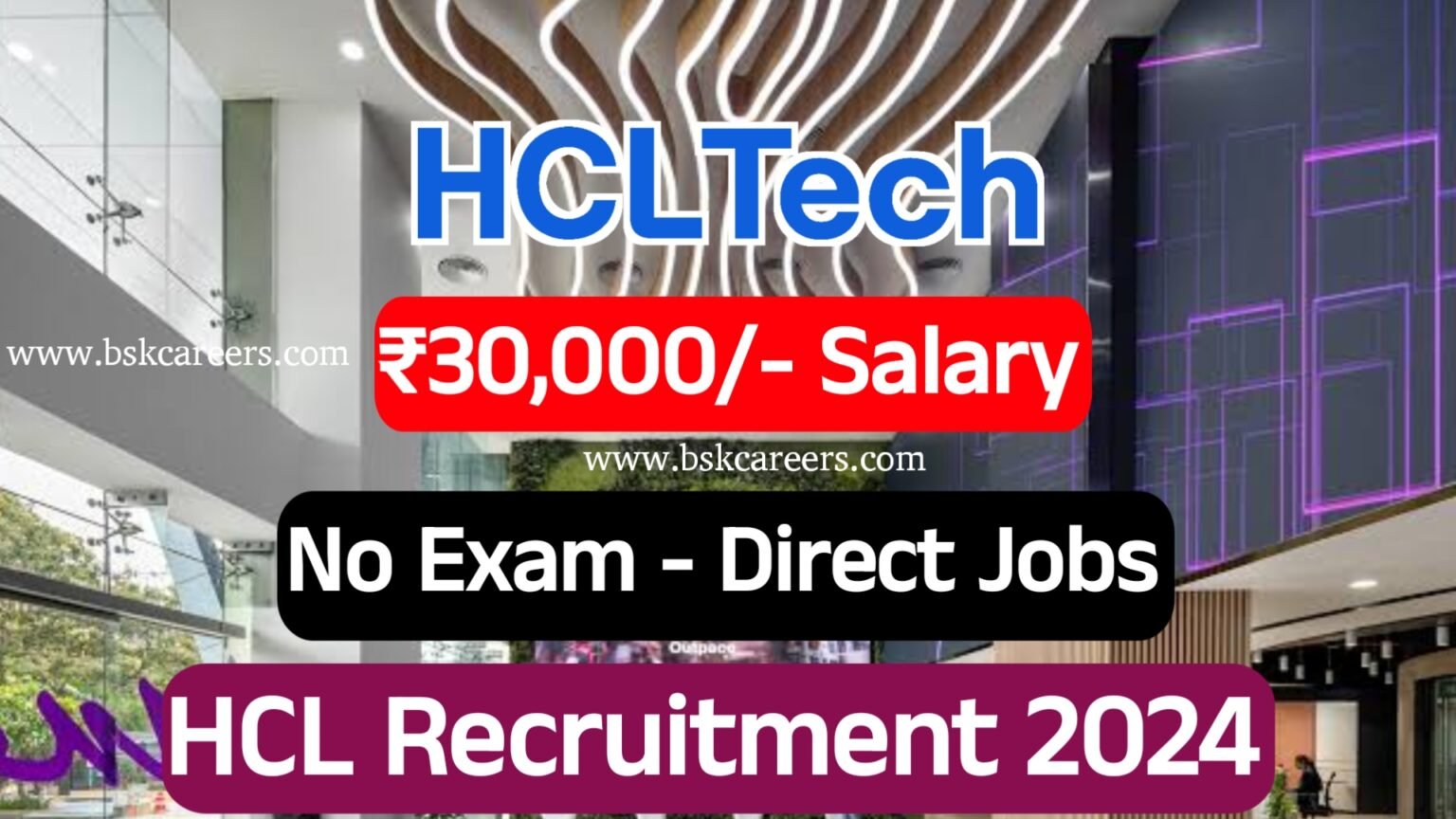 HCL Recruitment 2024 | Latest Jobs For Freshers 2024 | HCL Direct ...