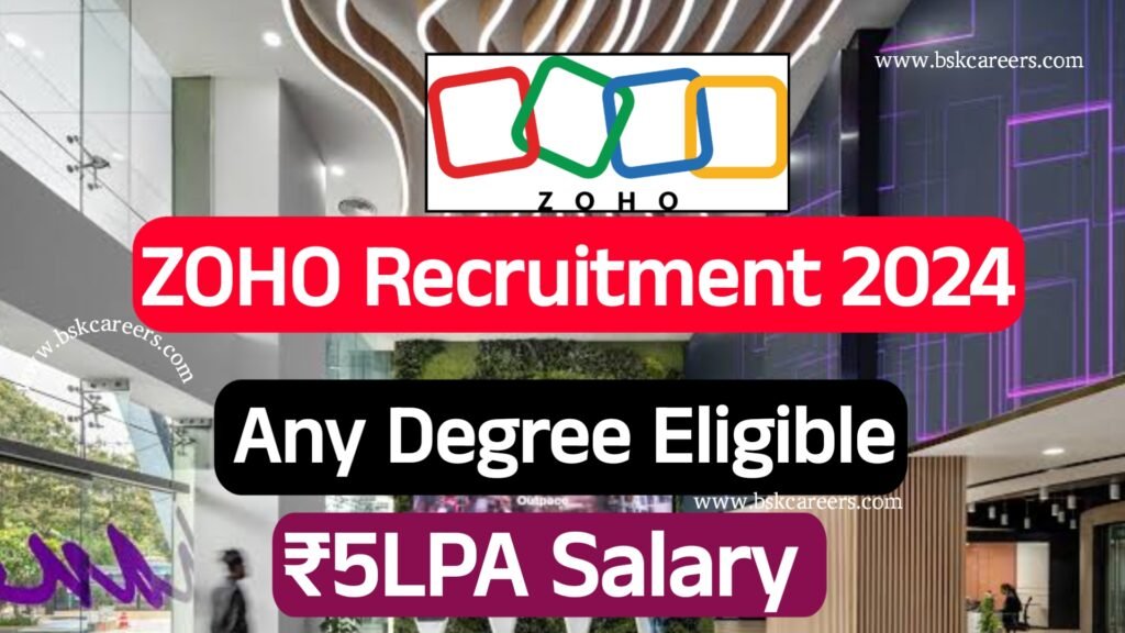 ZOHO Recruitment 2024 | Latest Jobs For Freshers 2024 | ZOHO Direct ...