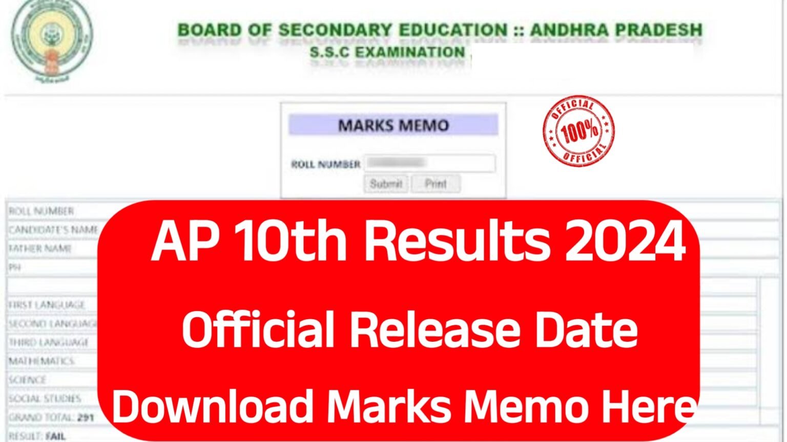 AP 10th Results 2024 Official Release Date AP SSC Results 2024 AP